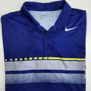 Nike Dri Fit men's golf shirt size xxl Royal Blue